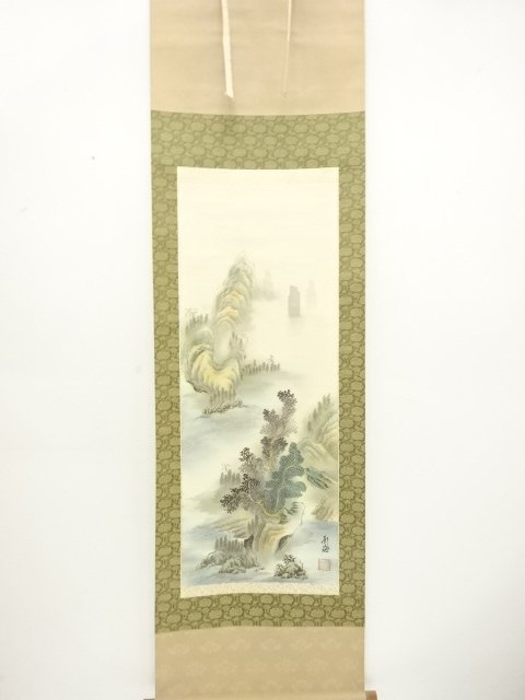 JAPANESE COLLECTIBLE / NANKAI BRUSH: NANGA LANDSCAPE PAINTING / HAND-P